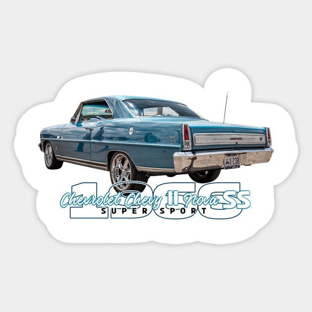 1966 Chevrolet Chevy II Nova SS Super Sport Sticker by Gestalt Imagery